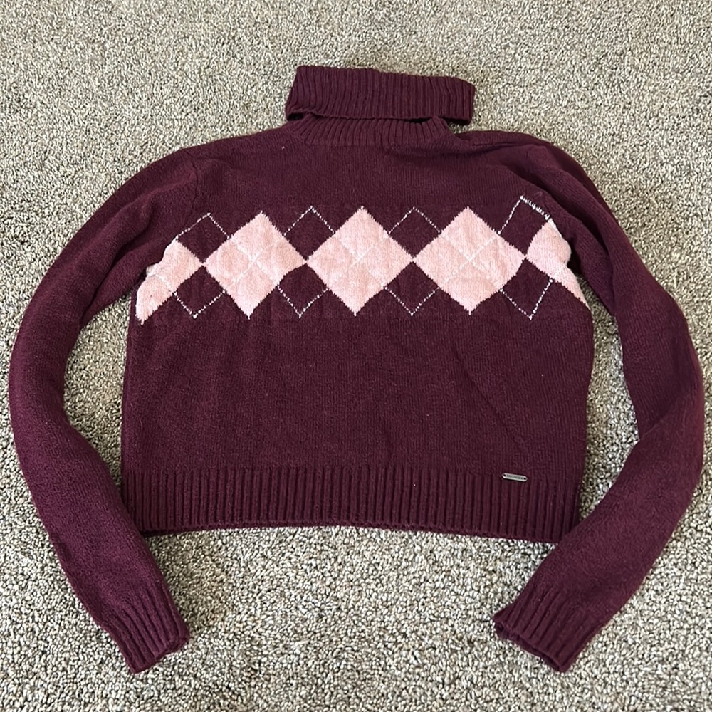 Hollister Turtleneck Cropped Sweater